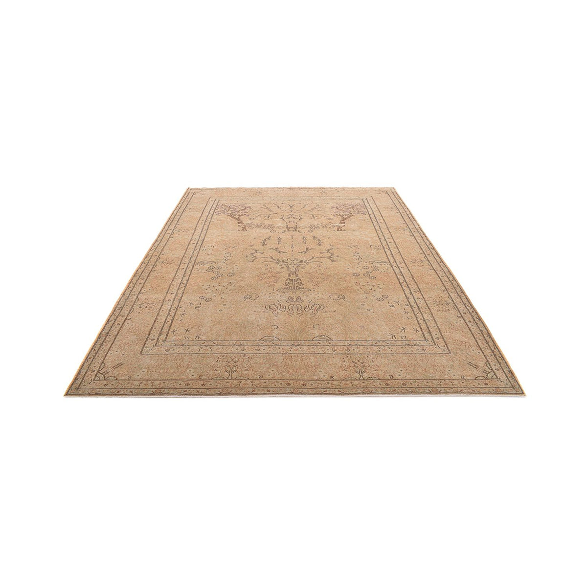 Vintage tæppe - 310 x 245 cm - beige