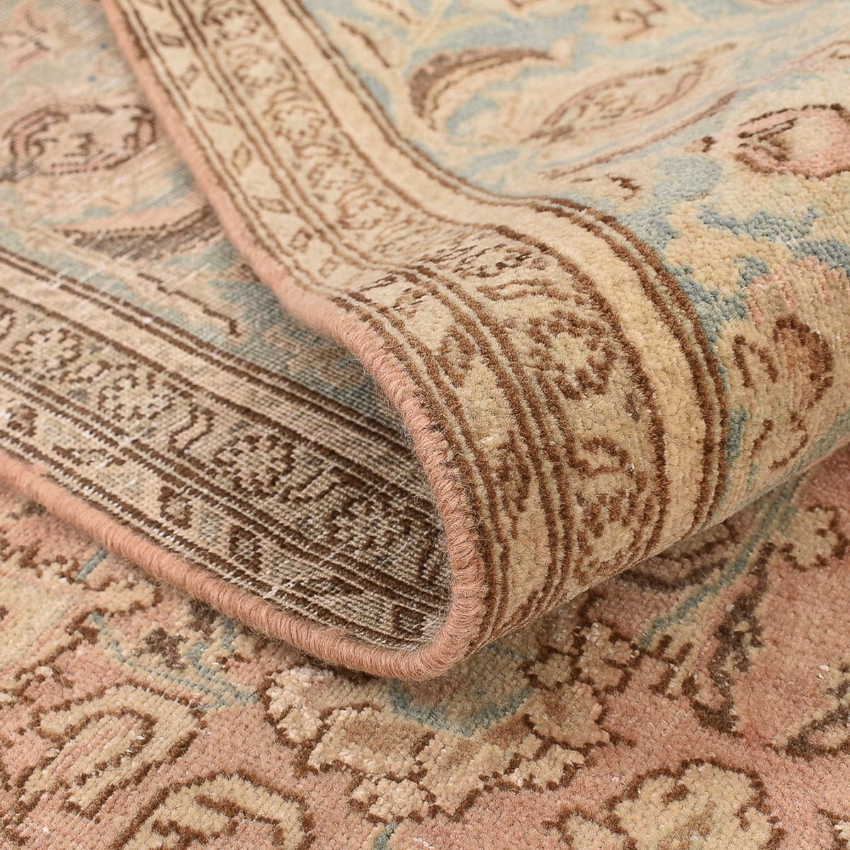 Vintage tæppe - 252 x 160 cm - sand