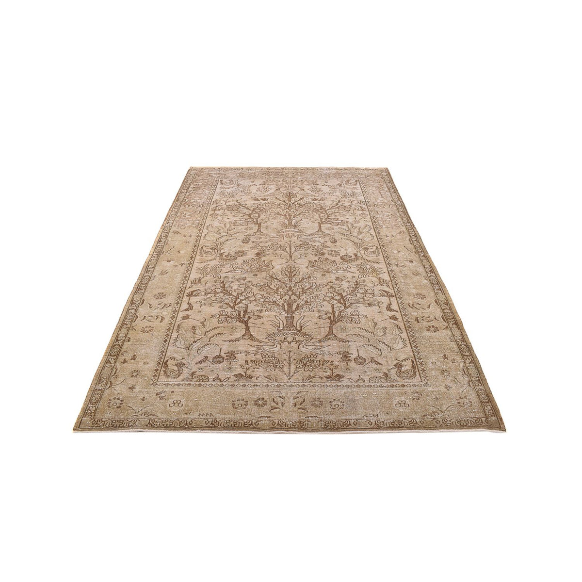 Vintage tæppe - 278 x 190 cm - beige