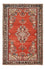 Vintage tæppe - 242 x 157 cm - rød
