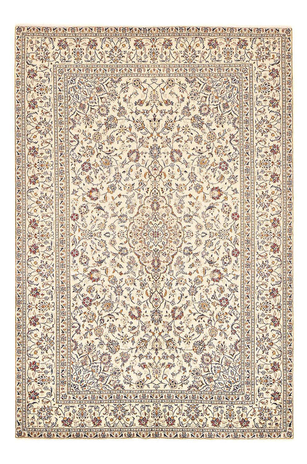 Persisk tæppe - Keshan - 296 x 198 cm - beige