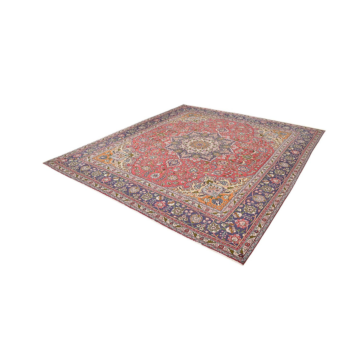 Persisk tæppe - Tabriz - 374 x 300 cm - rød