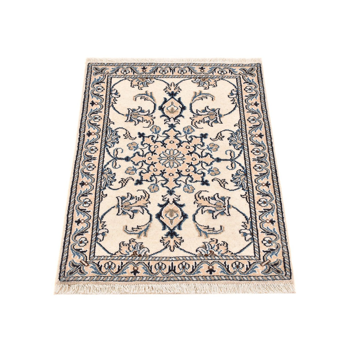 Persisk tæppe - Nain - 89 x 60 cm - creme