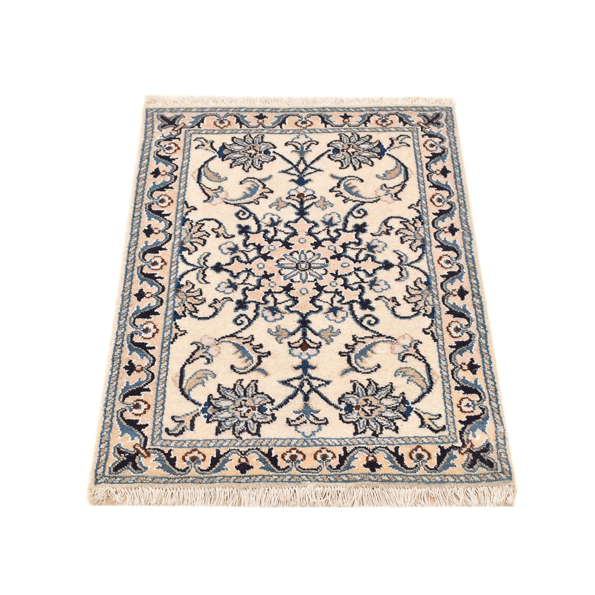 Persisk tæppe - Nain - 87 x 57 cm - beige