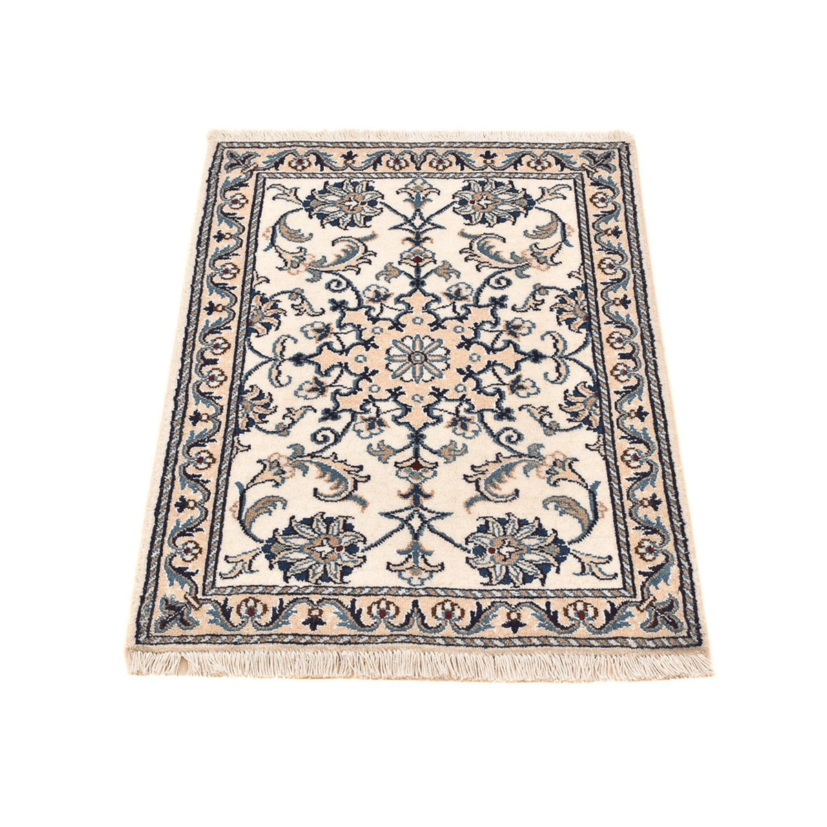 Persisk tæppe - Nain - 87 x 60 cm - creme