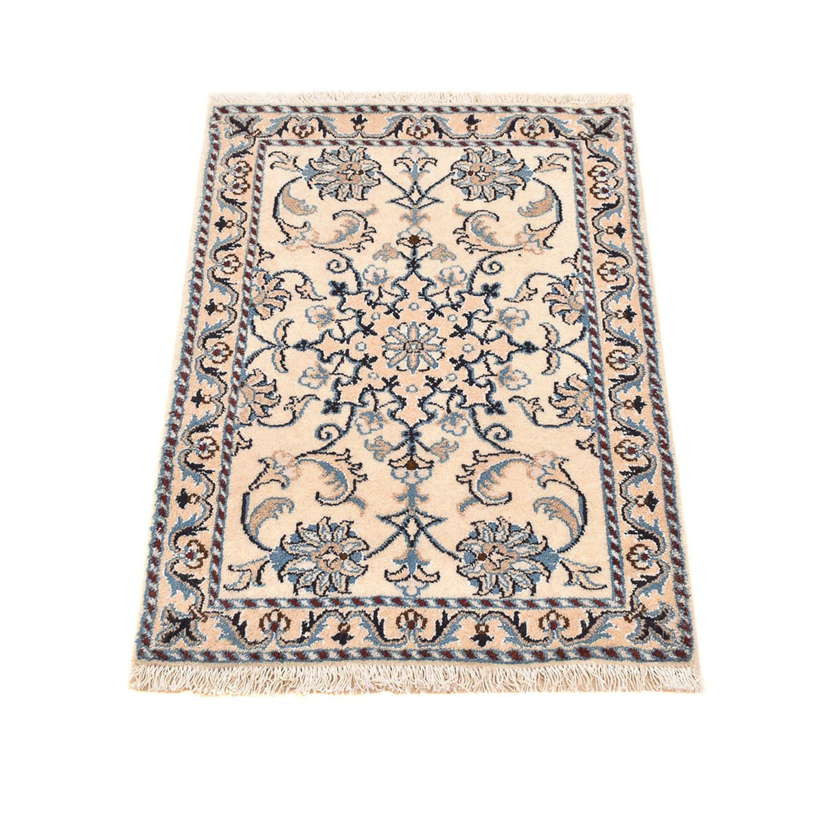 Persisk tæppe - Nain - 85 x 58 cm - creme