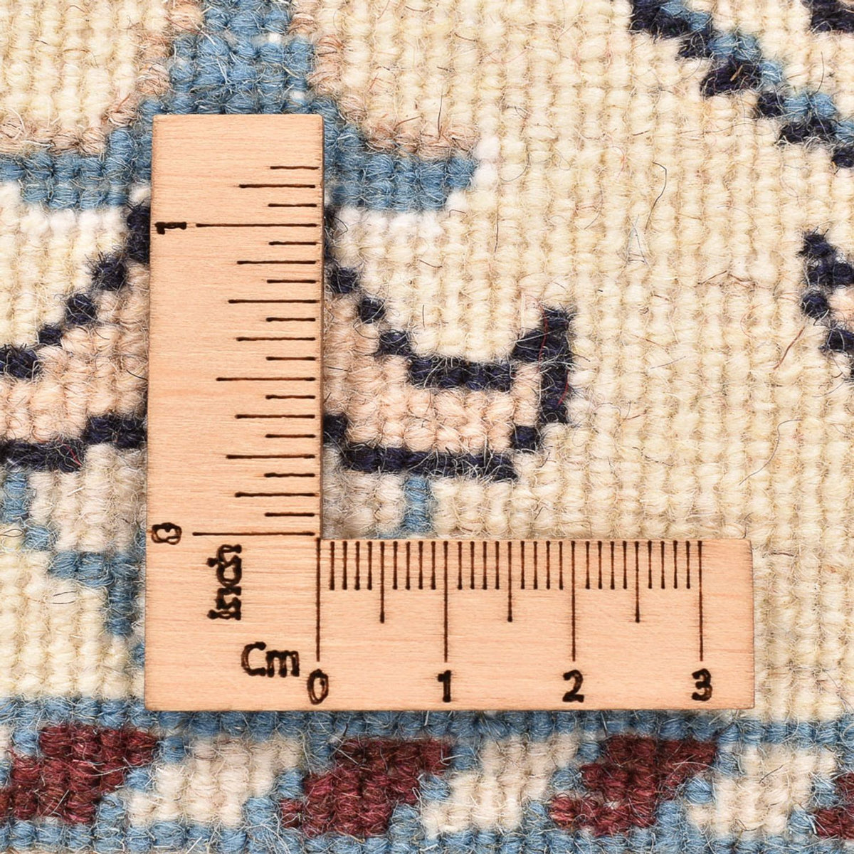 Persisk tæppe - Nain - 85 x 58 cm - creme
