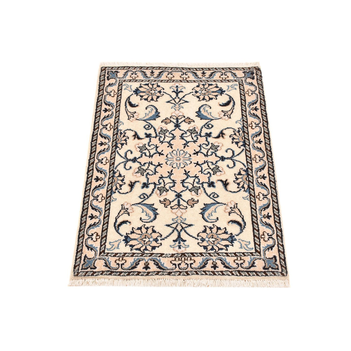 Persisk tæppe - Nain - 83 x 58 cm - creme