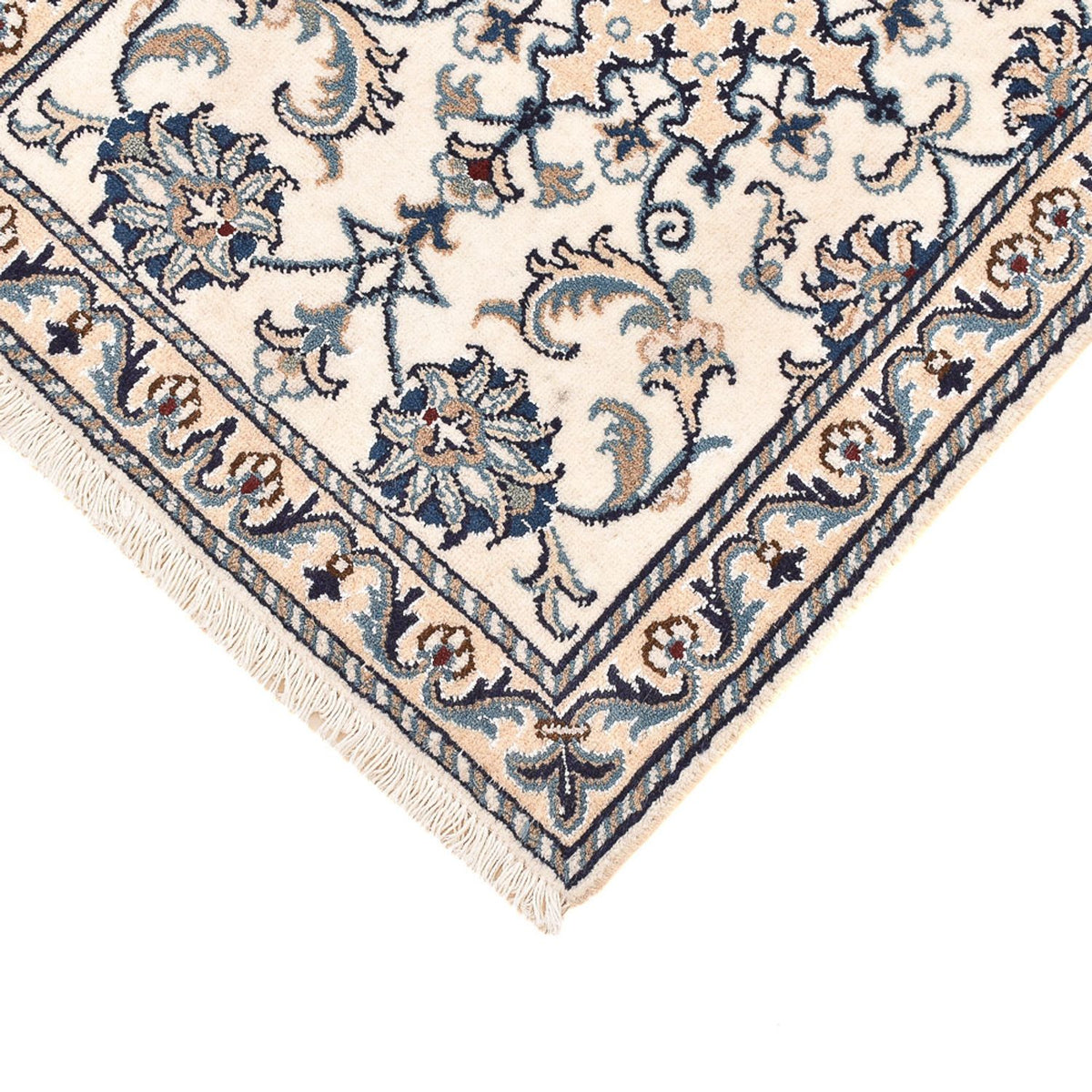 Persisk tæppe - Nain - 86 x 60 cm - creme