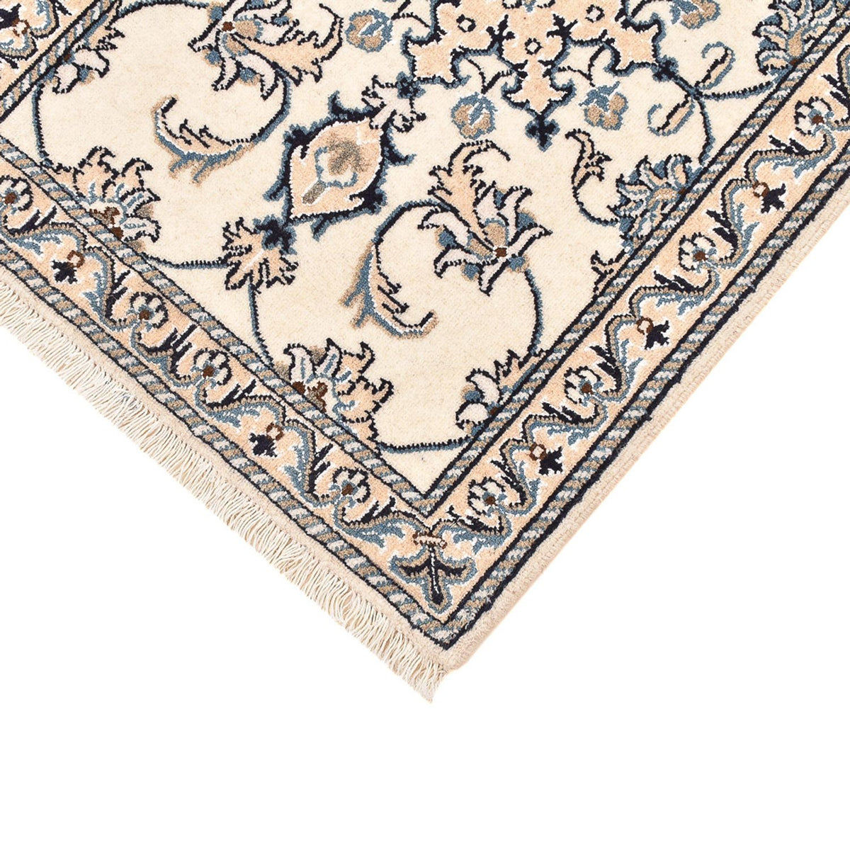 Persisk tæppe - Nain - 90 x 60 cm - creme