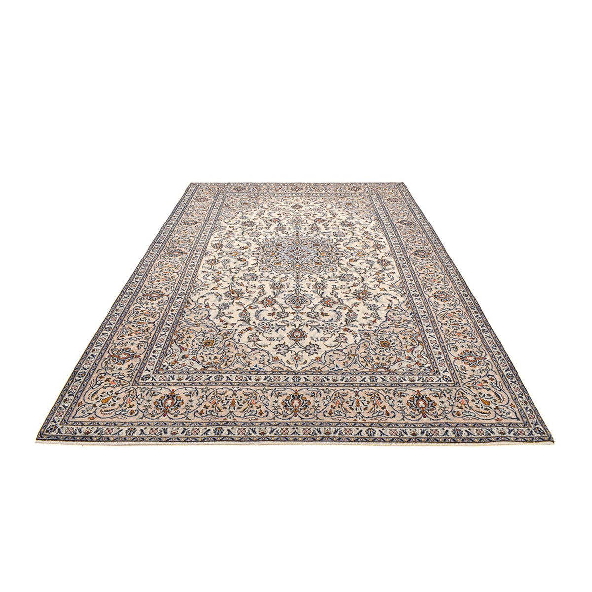 Persisk tæppe - Keshan - 360 x 245 cm - mørk beige
