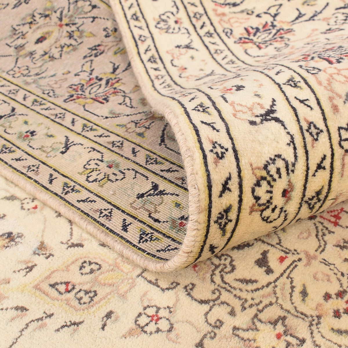 Persisk tæppe - Keshan - 301 x 202 cm - beige