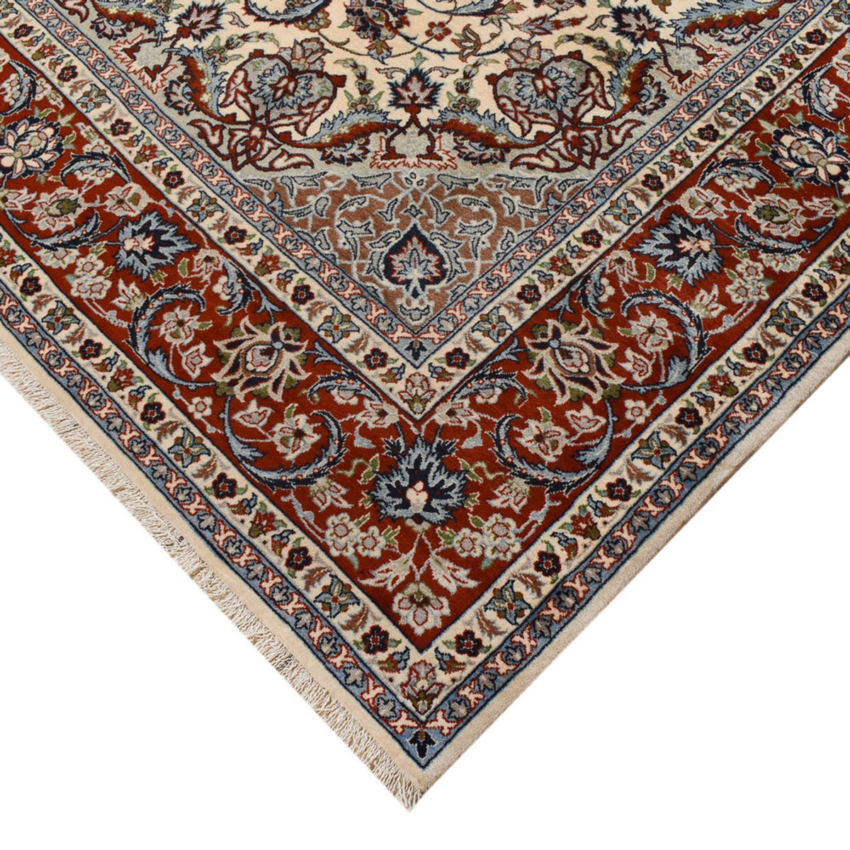 Persisk tæppe - Isfahan - Premium - 304 x 206 cm - sand