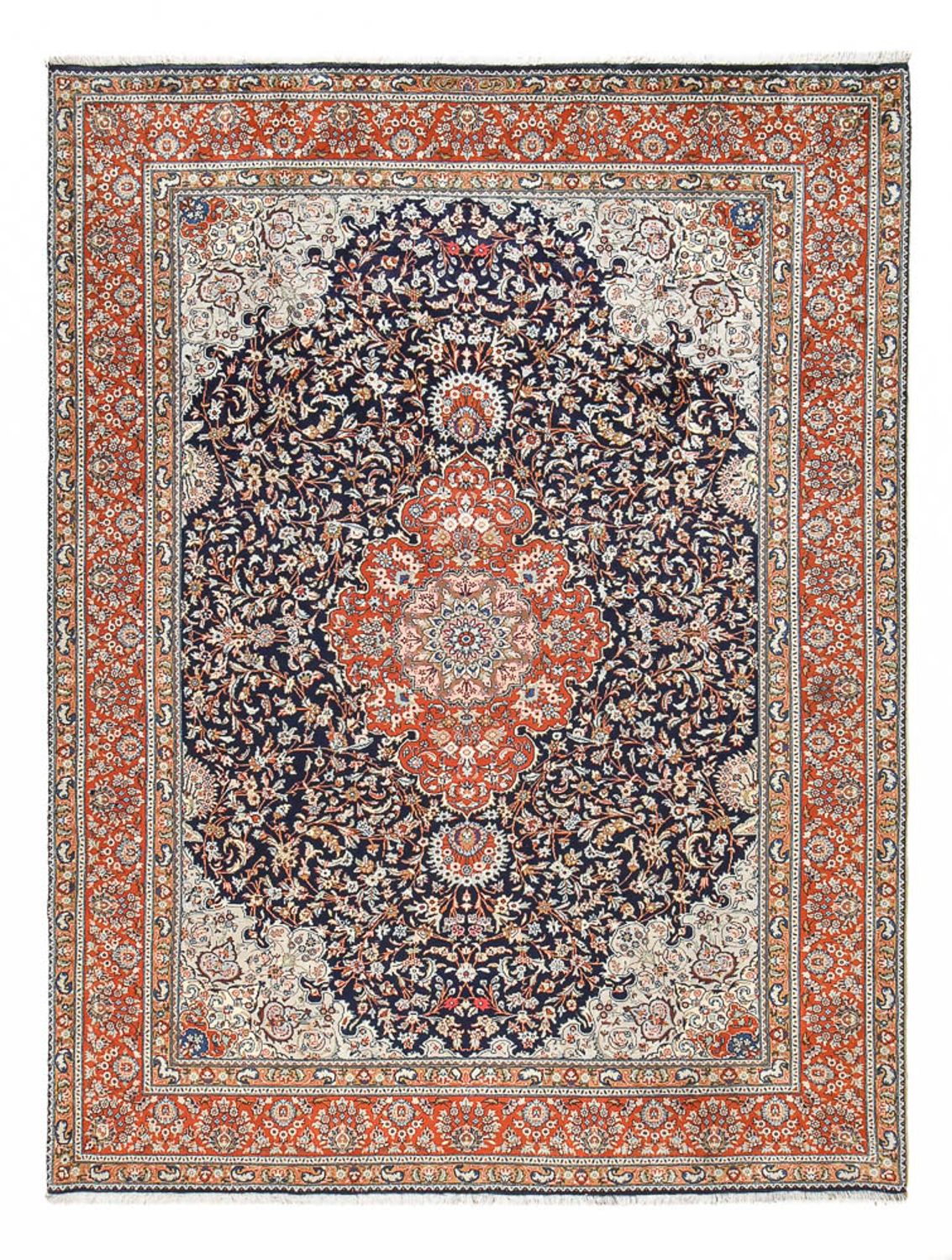 Persisk tæppe - Classic - 346 x 254 cm - mørkeblå