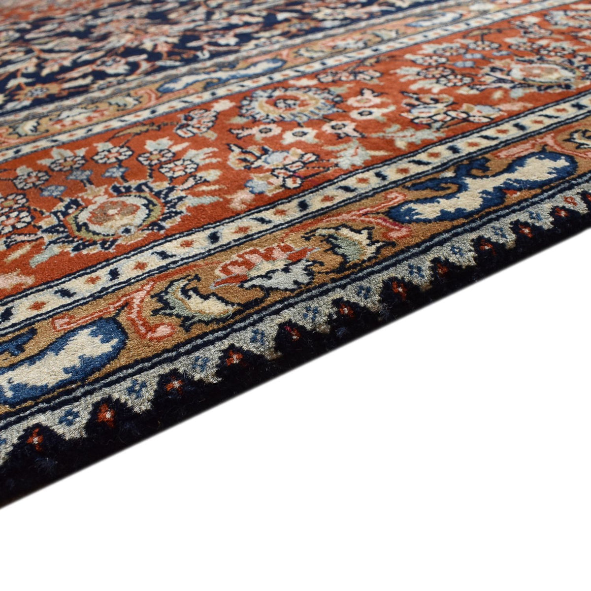 Persisk tæppe - Classic - 346 x 254 cm - mørkeblå