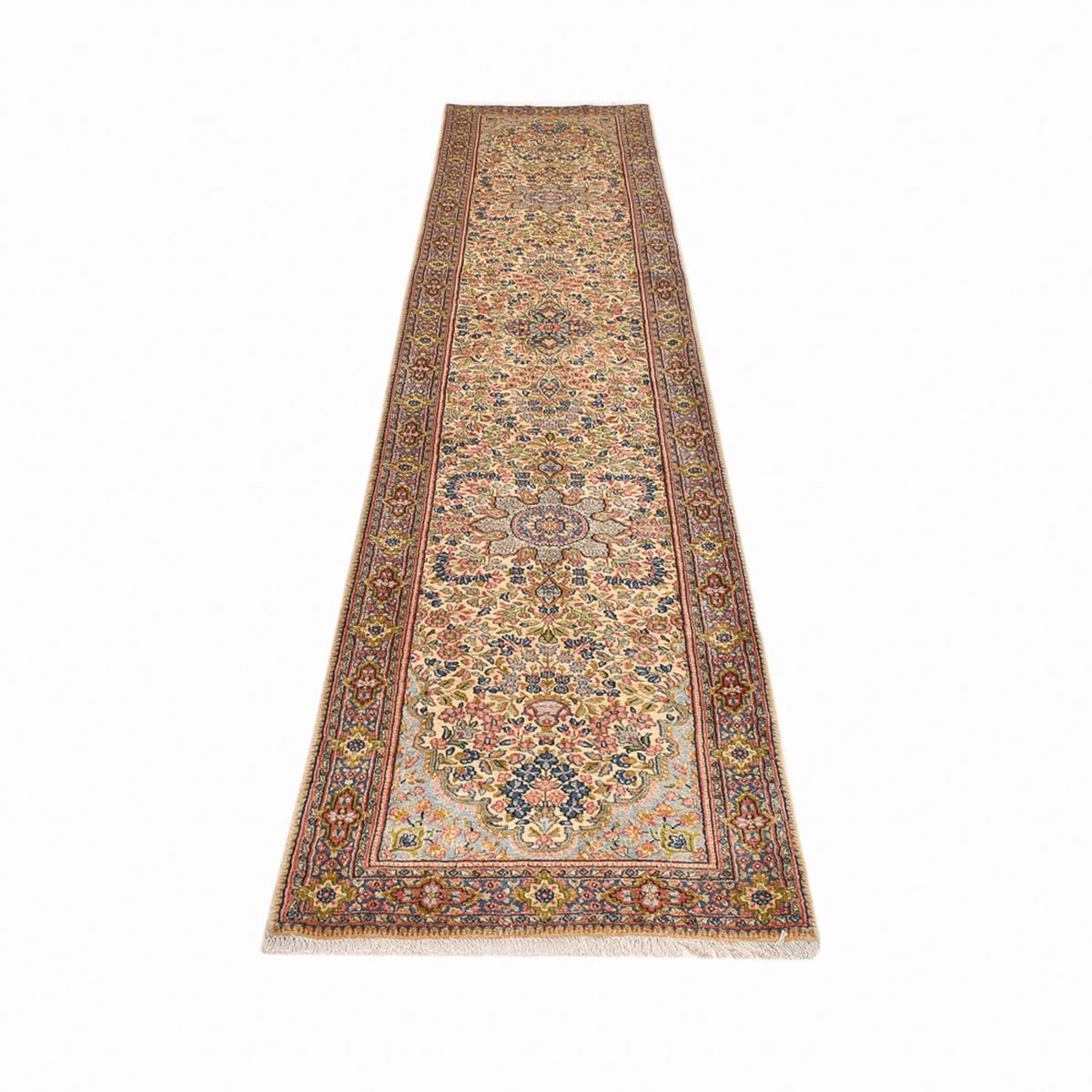 Løber Persisk tæppe - Royal - 385 x 79 cm - lys beige