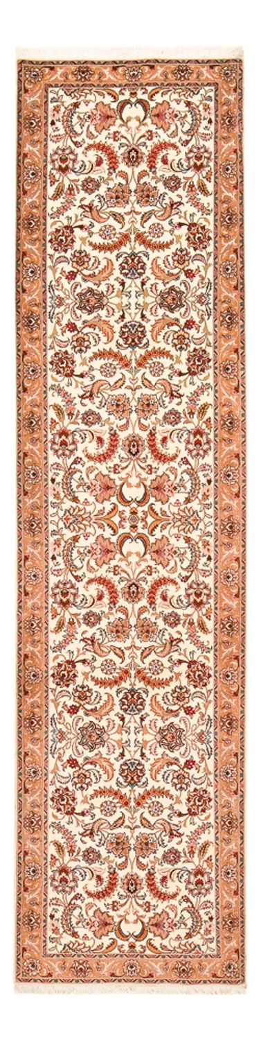 Løber Persisk tæppe - Tabriz - Premium - 314 x 79 cm - beige