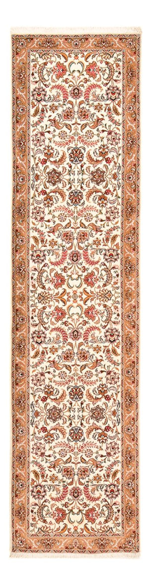 Løber Persisk tæppe - Tabriz - Premium - 317 x 72 cm - beige