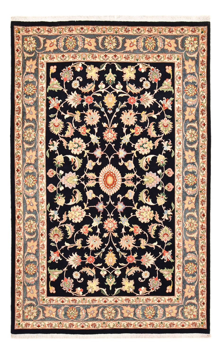 Persisk tæppe - Bijar - 265 x 170 cm - mørkeblå