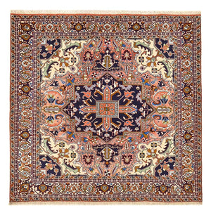 Persisk tæppe - Nomadisk firkantet  - 200 x 194 cm - lysrød