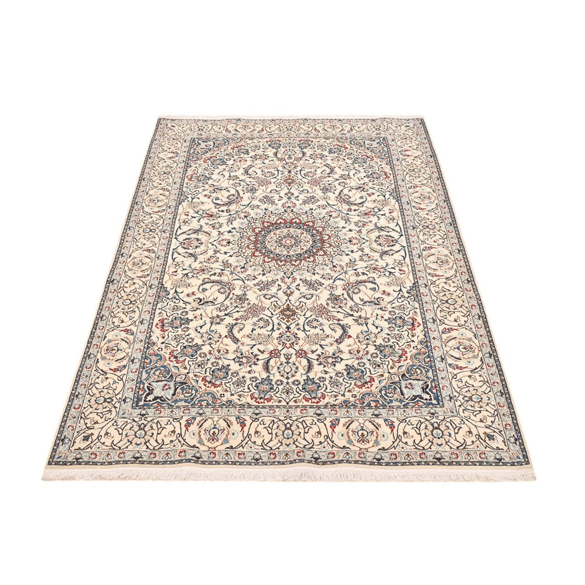Persisk tæppe - Nain - Premium - 206 x 130 cm - beige