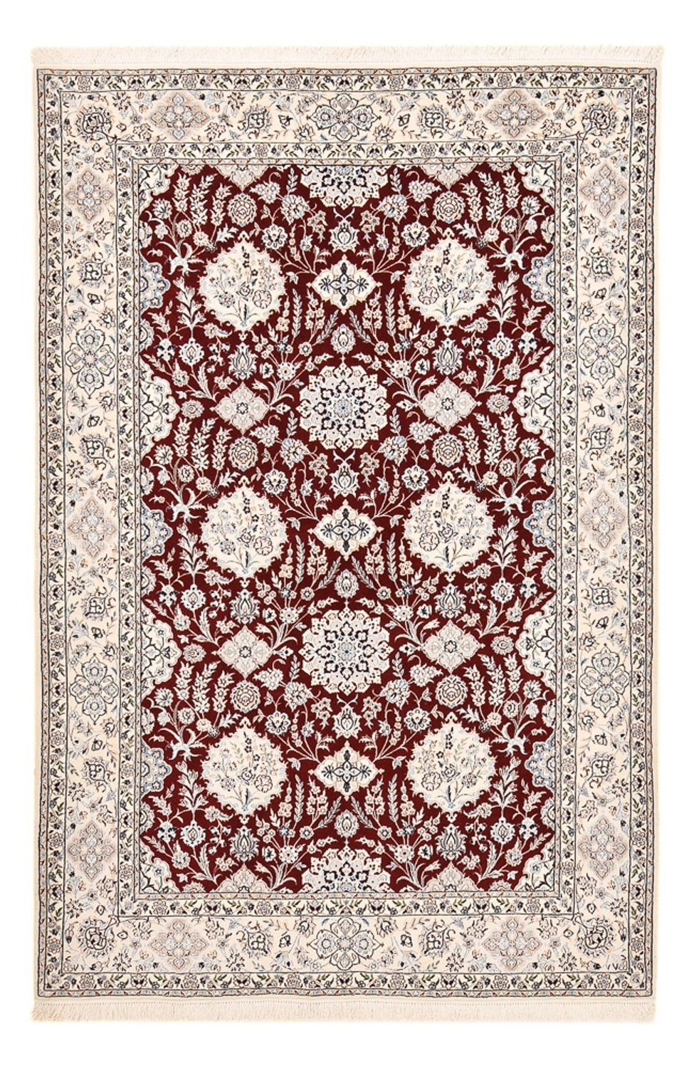 Persisk tæppe - Nain - Premium - 227 x 146 cm - rød