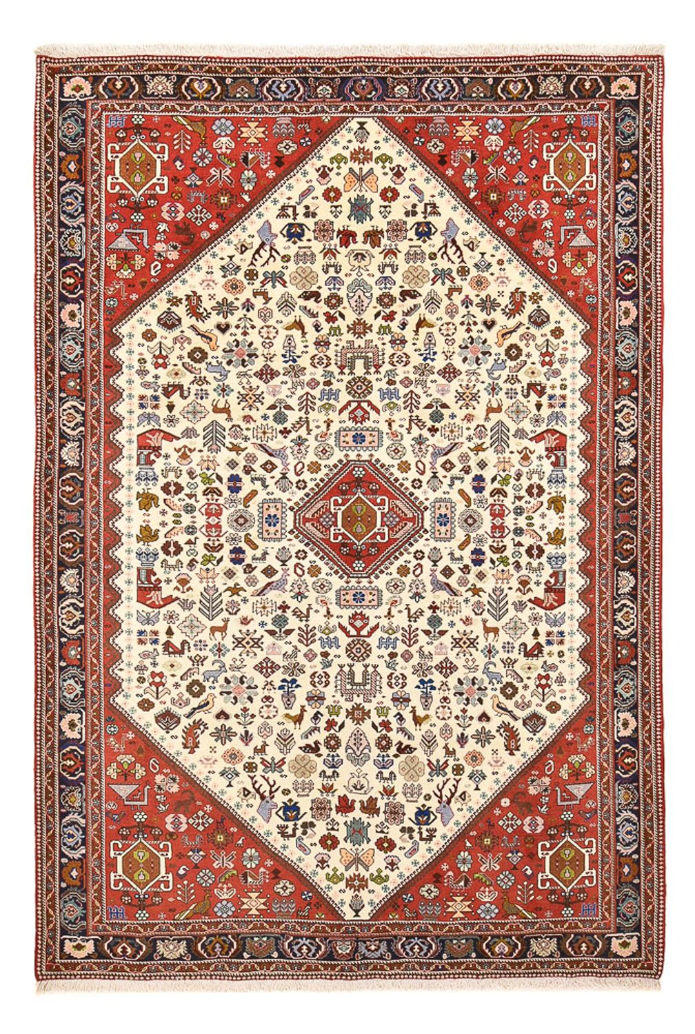 Gabbeh-tæppe - Kashkuli Persisk - 302 x 208 cm - beige