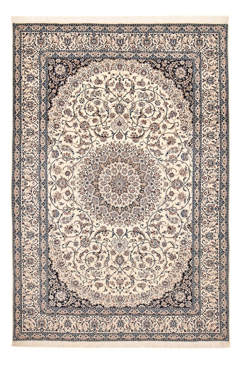 Persisk tæppe - Nain - Premium - 295 x 204 cm - creme
