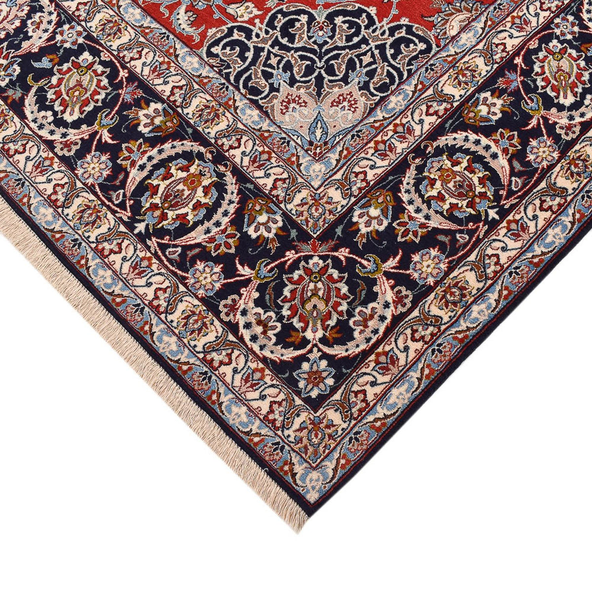 Persisk tæppe - Isfahan - Premium - 300 x 200 cm - rød