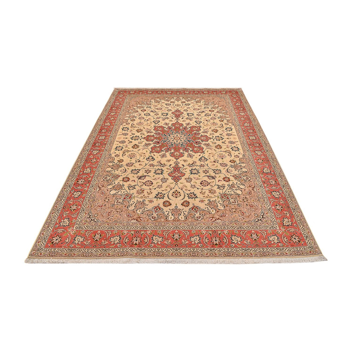 Persisk tæppe - Tabriz - Royal - 296 x 203 cm - beige