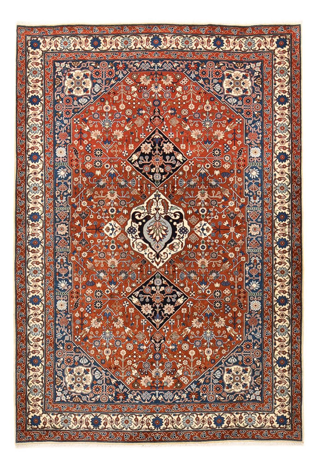 Persisk tæppe - Tabriz - 290 x 198 cm - rød
