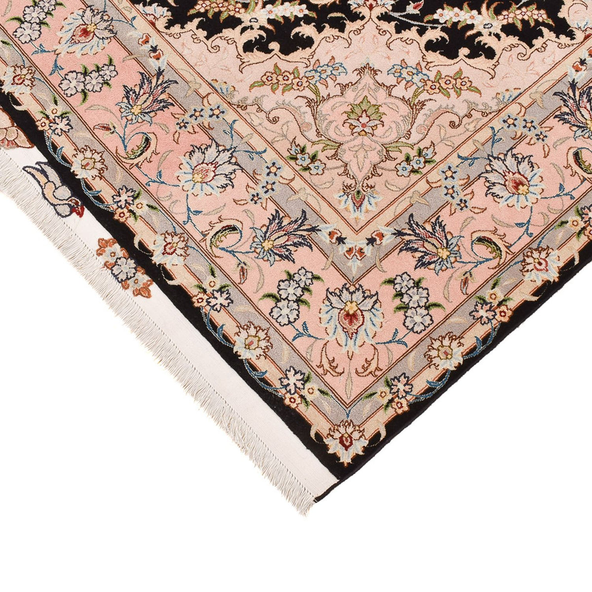 Persisk tæppe - Tabriz - Royal - 255 x 158 cm - mørkeblå