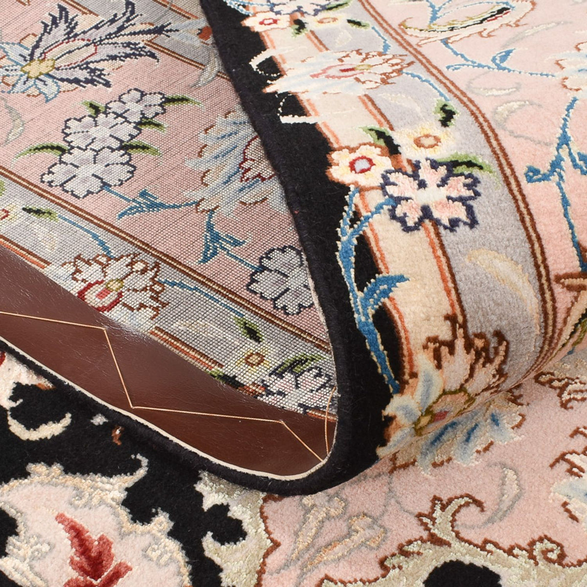 Persisk tæppe - Tabriz - Royal - 255 x 158 cm - mørkeblå