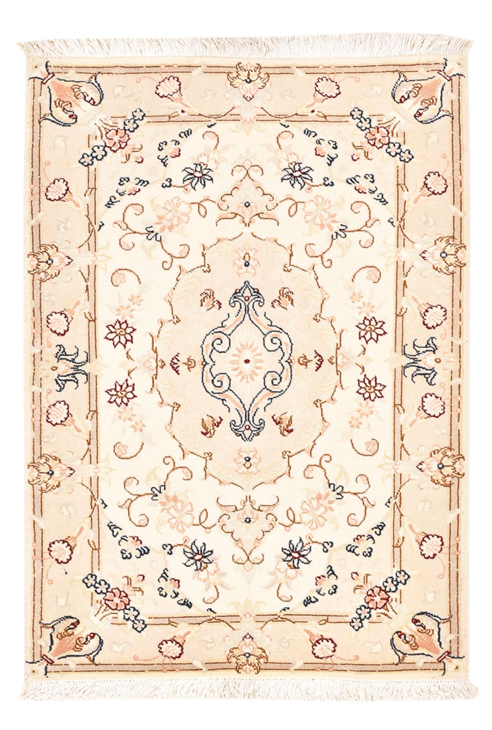 Persisk tæppe - Tabriz - Royal - 91 x 60 cm - creme