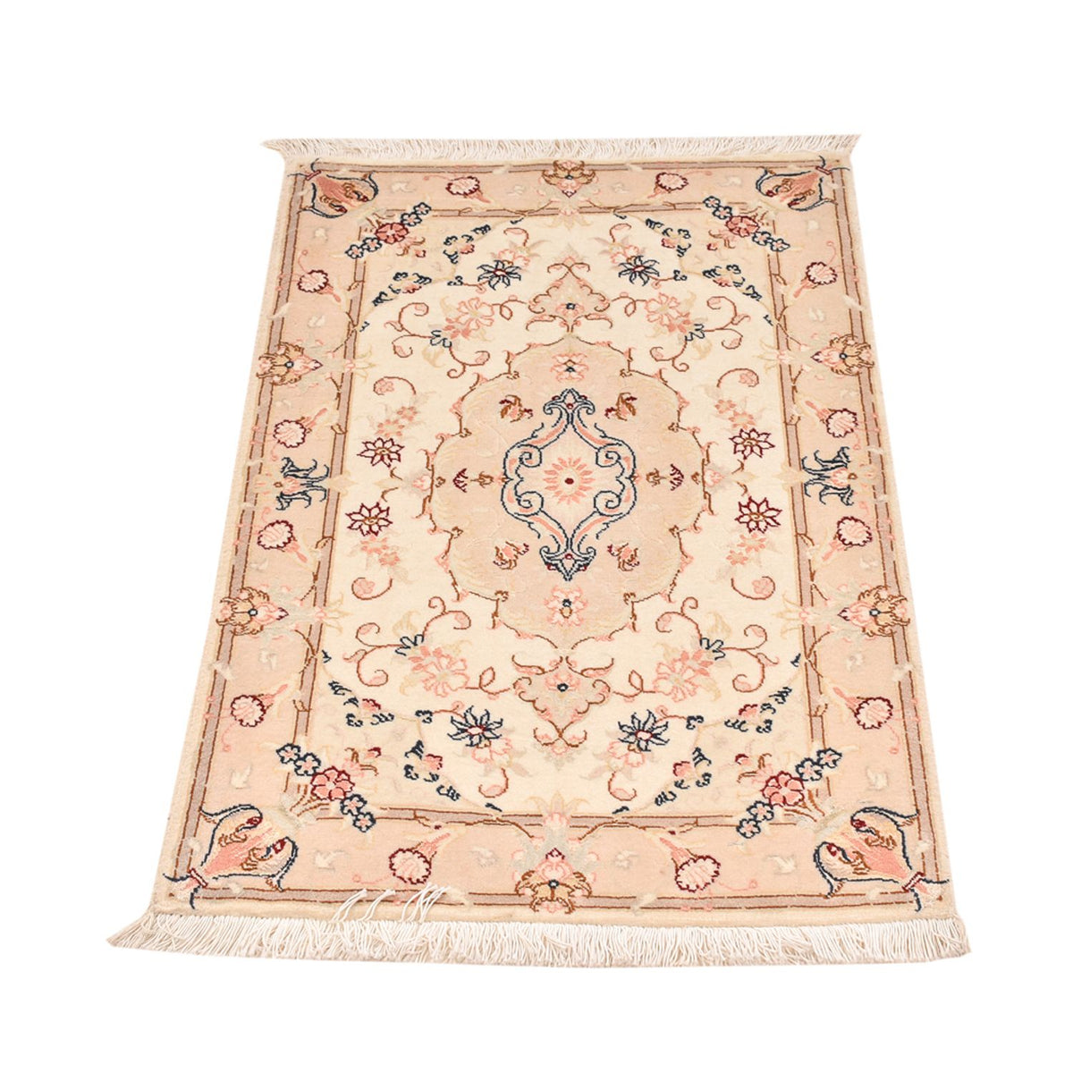 Persisk tæppe - Tabriz - Royal - 90 x 60 cm - lys beige
