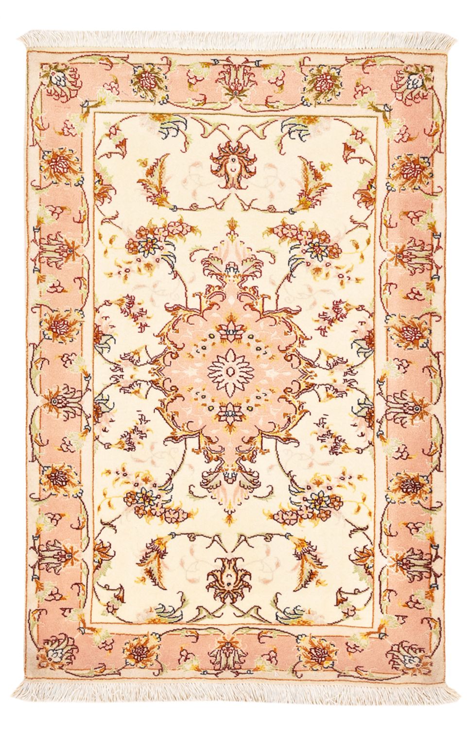 Persisk tæppe - Tabriz - Royal - 101 x 66 cm - lys beige