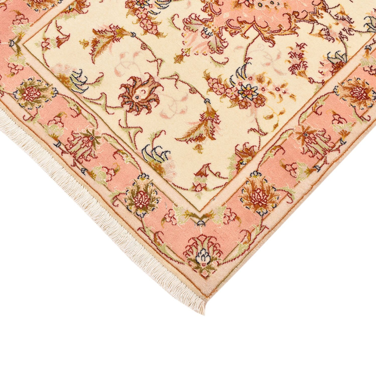 Persisk tæppe - Tabriz - Royal - 101 x 66 cm - lys beige