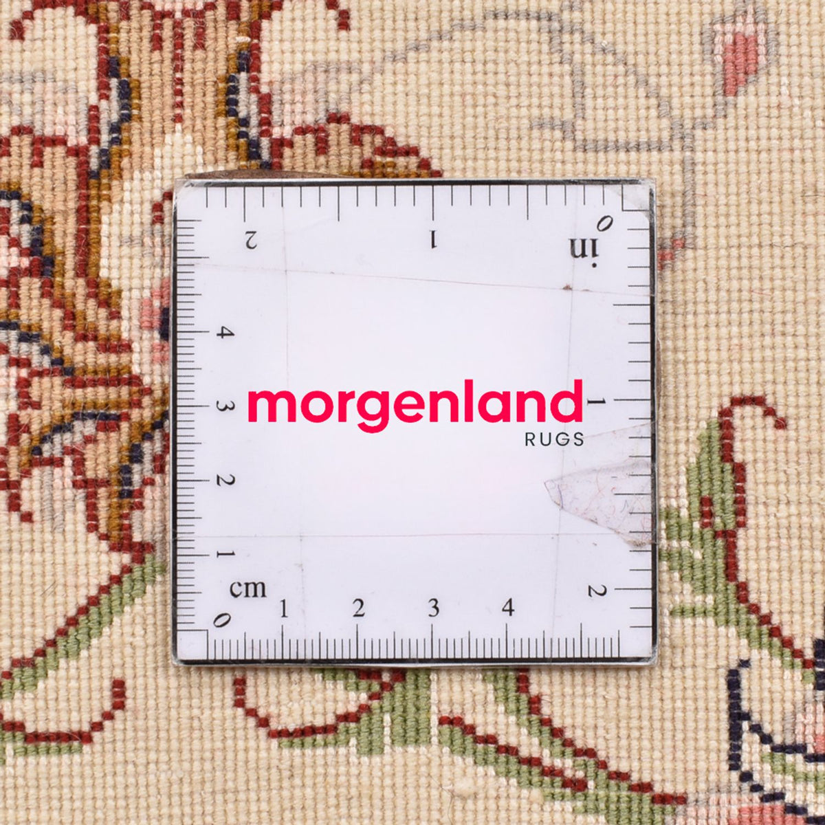 Persisk tæppe - Tabriz - Royal - 101 x 66 cm - lys beige