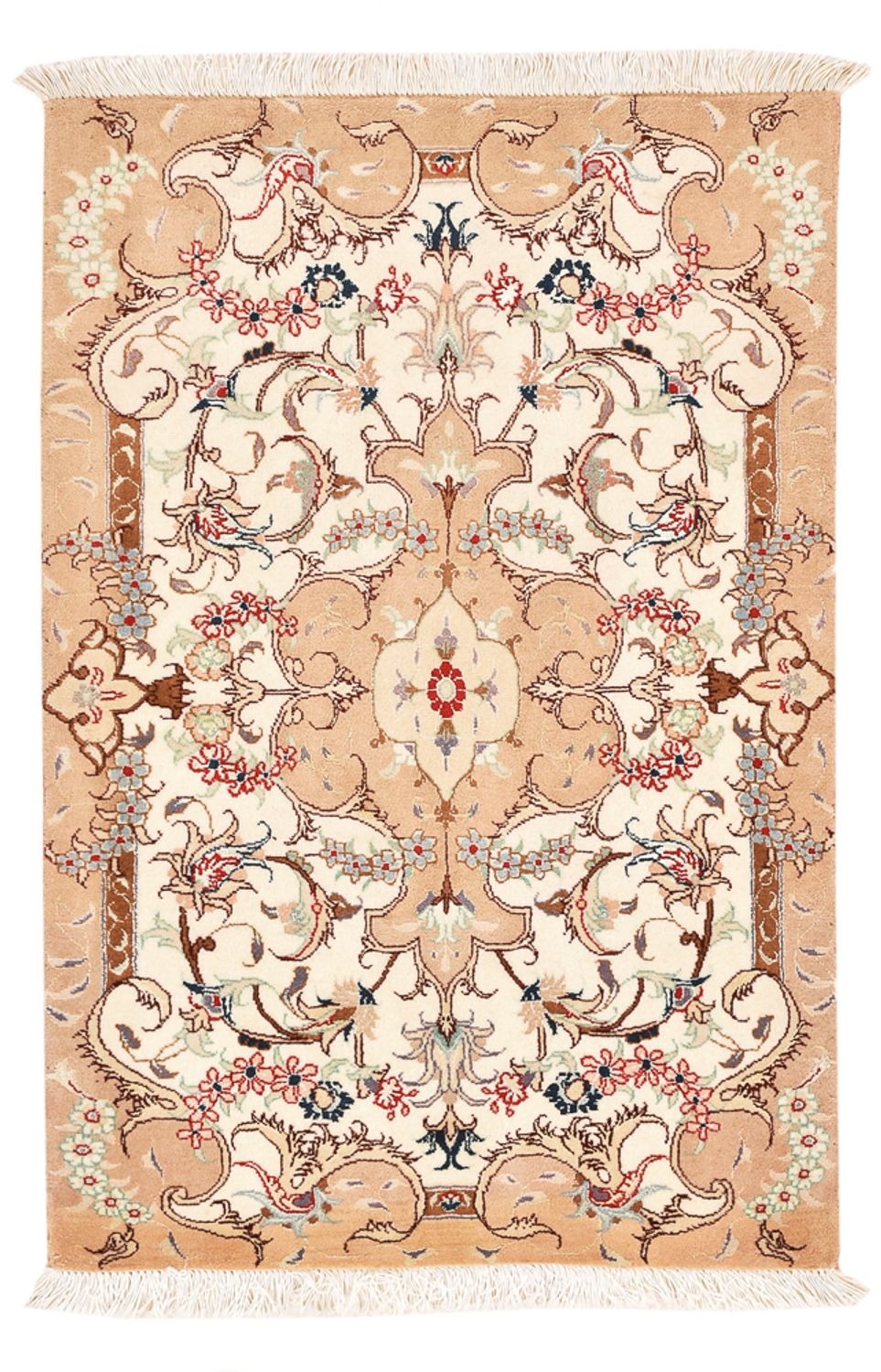 Persisk tæppe - Tabriz - Royal - 92 x 59 cm - lys beige
