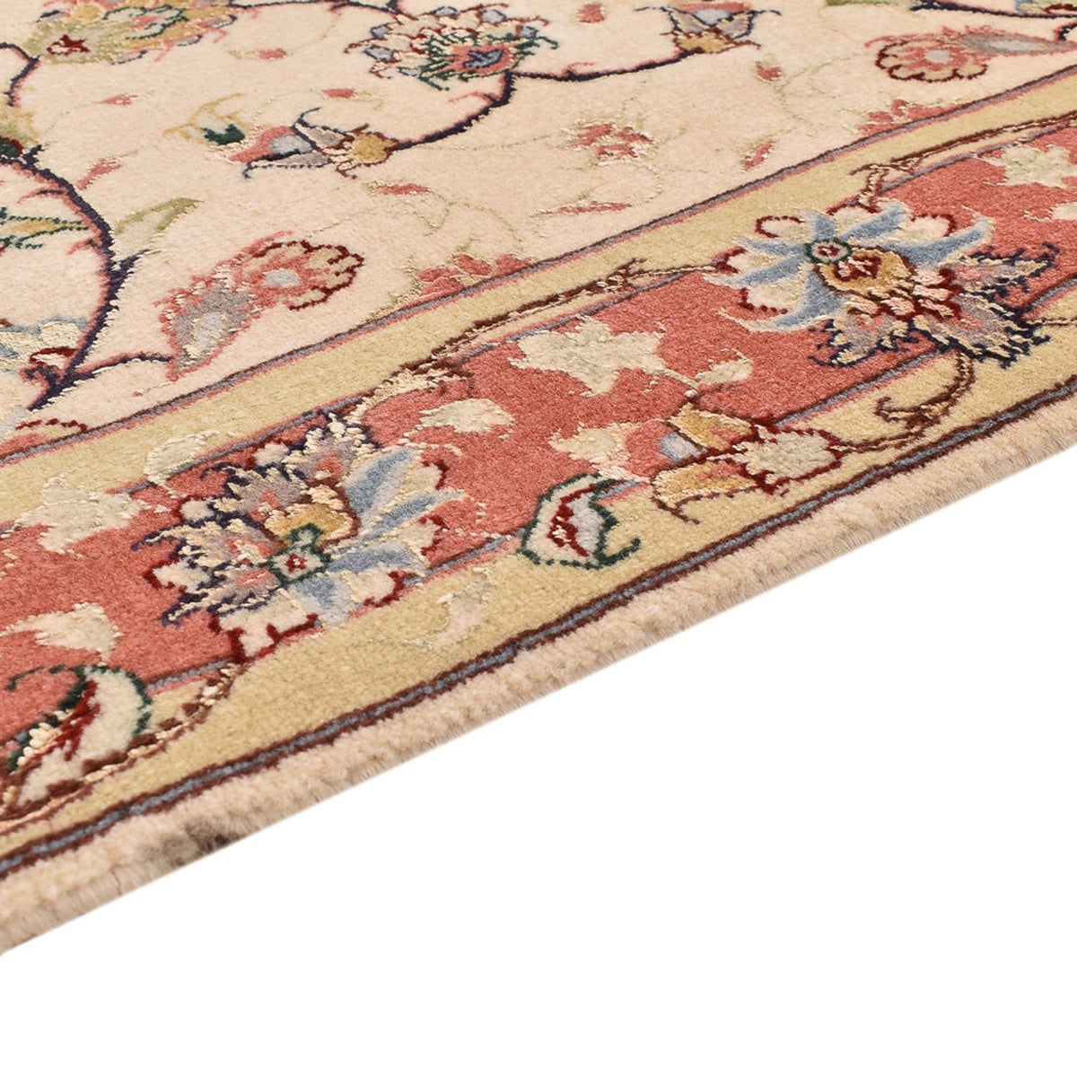 Løber Persisk tæppe - Tabriz - Royal - 204 x 80 cm - beige