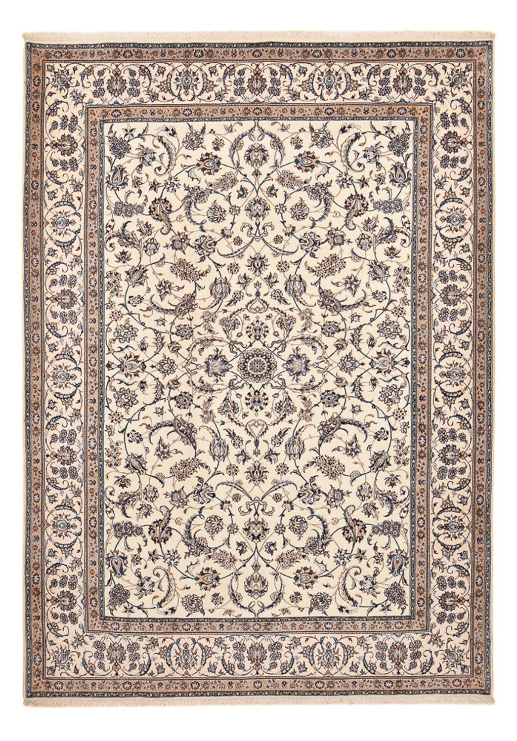 Persisk tæppe - Nain - Premium - 310 x 217 cm - creme