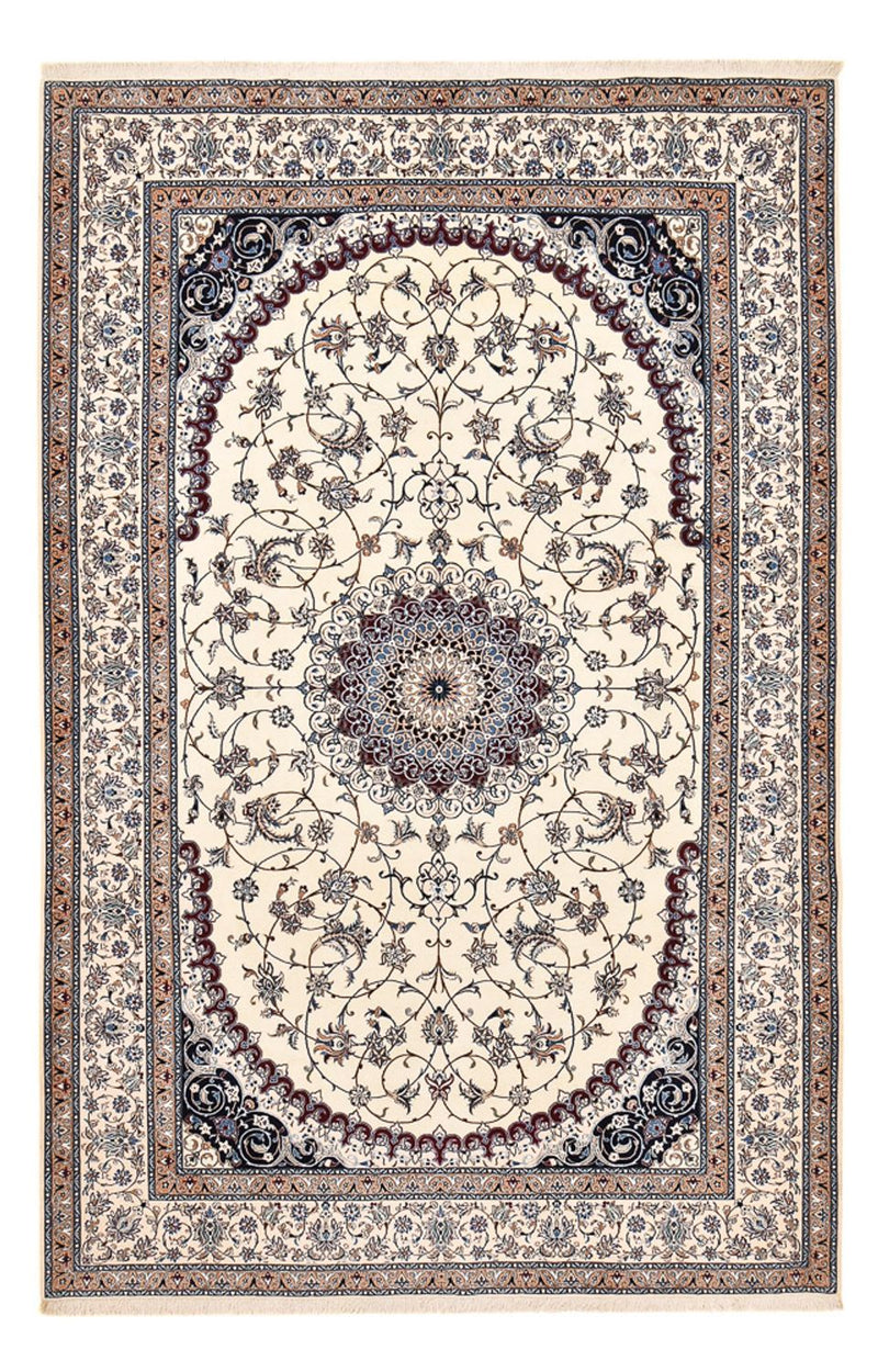 Persisk tæppe - Nain - Premium - 321 x 210 cm - creme