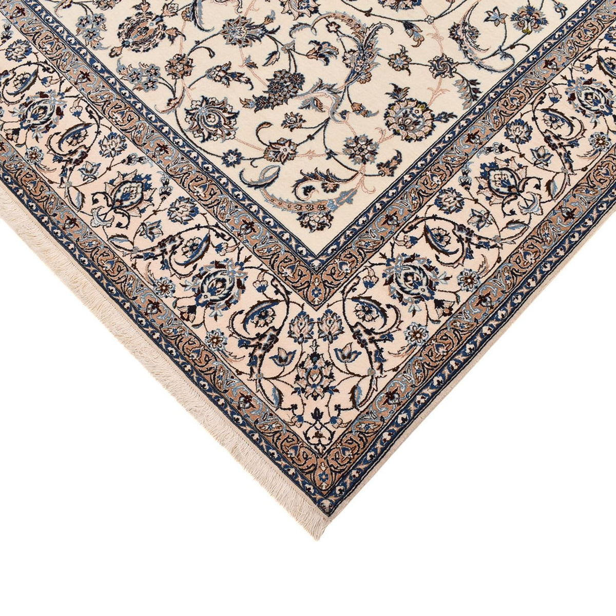 Persisk tæppe - Nain - Premium - 298 x 206 cm - creme