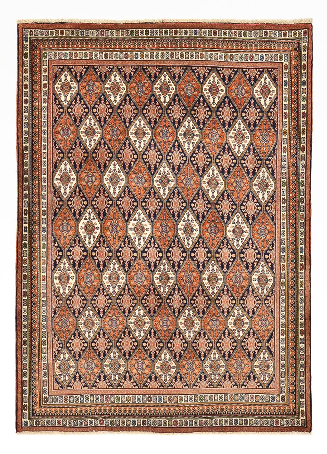 Persisk tæppe - Nomadisk - 252 x 183 cm - rust
