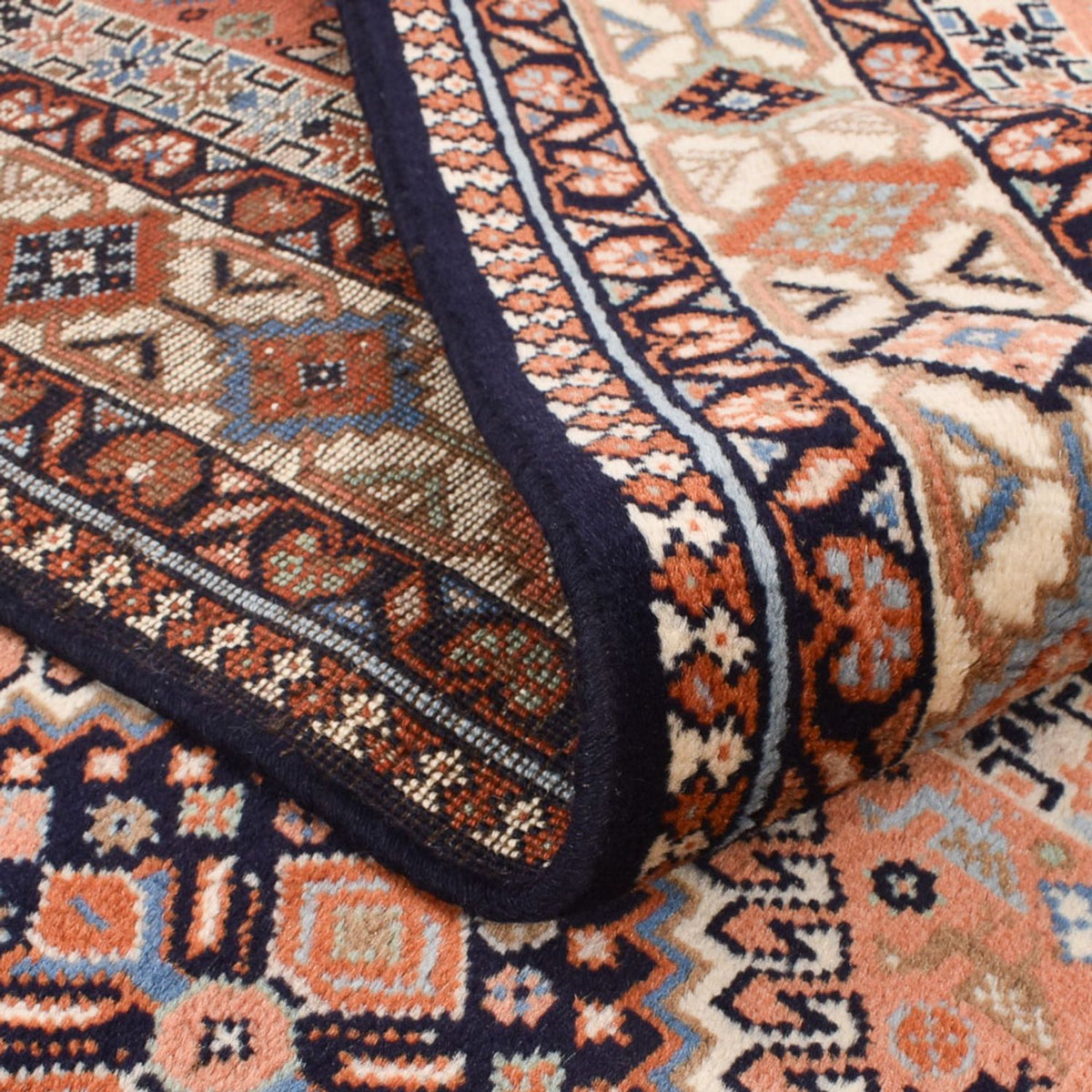 Persisk tæppe - Nomadisk - 225 x 155 cm - lysrød