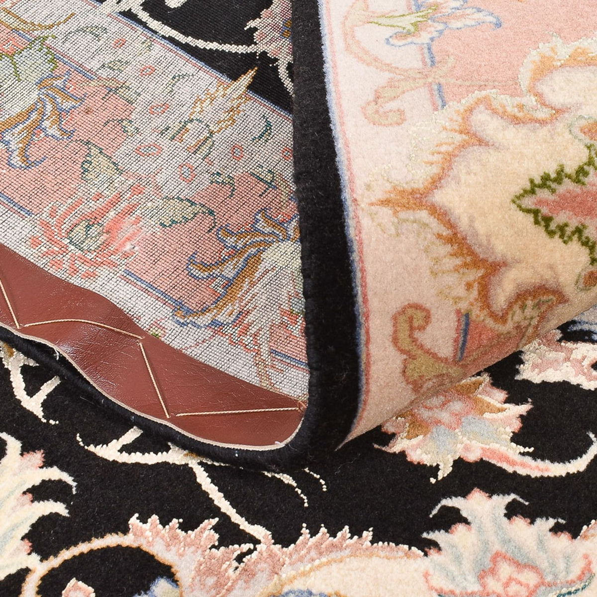 Persisk tæppe - Tabriz - Premium - 145 x 100 cm - mørkeblå