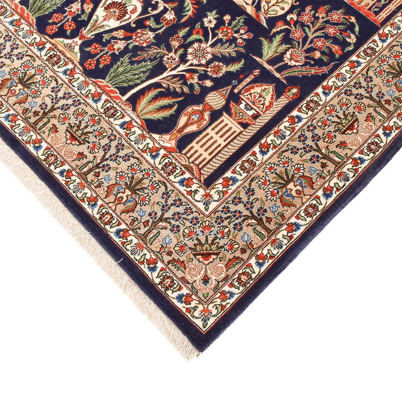 Persisk tæppe - Ghom - Royal - 200 x 130 cm - mørkeblå