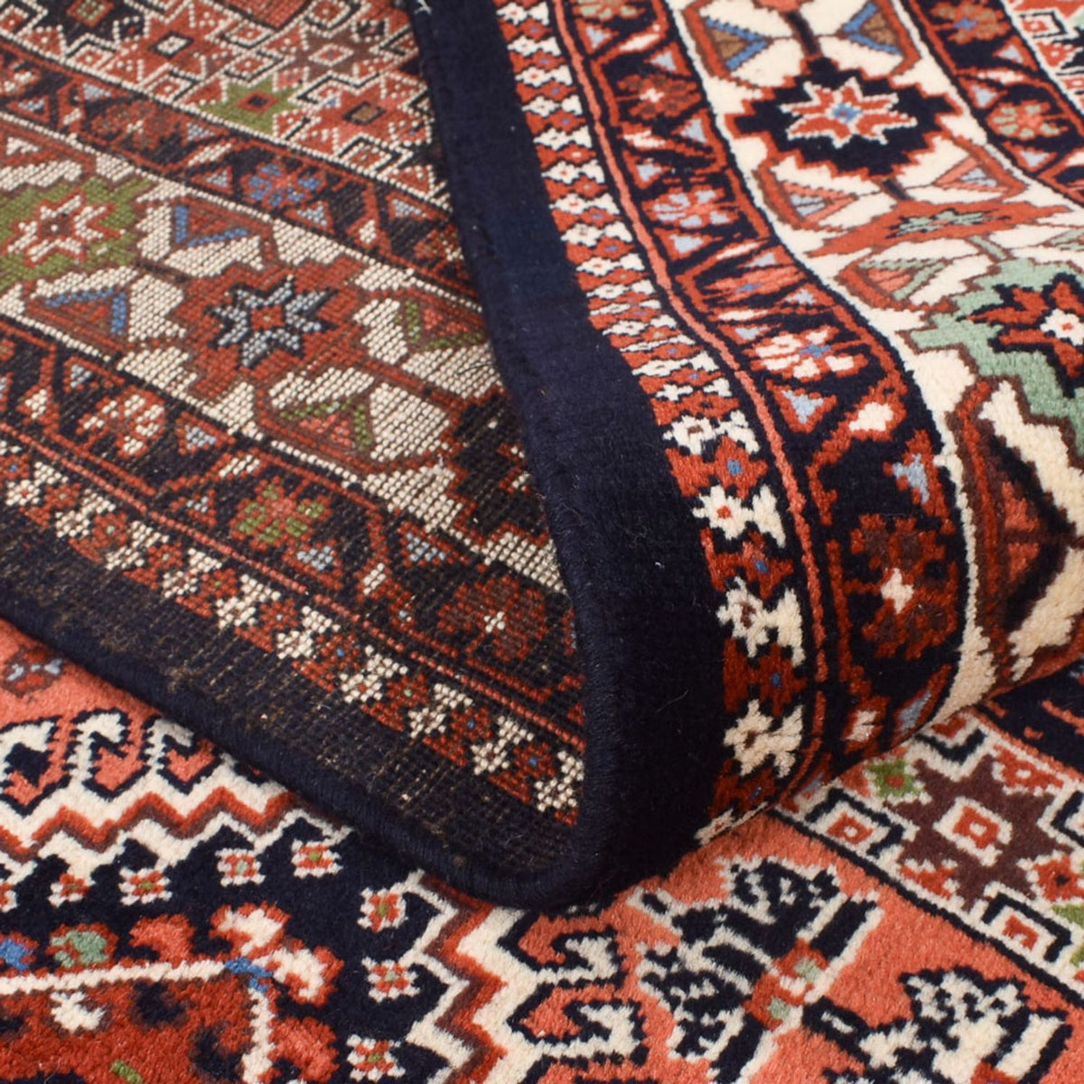 Persisk tæppe - Nomadisk - 243 x 160 cm - lysrød