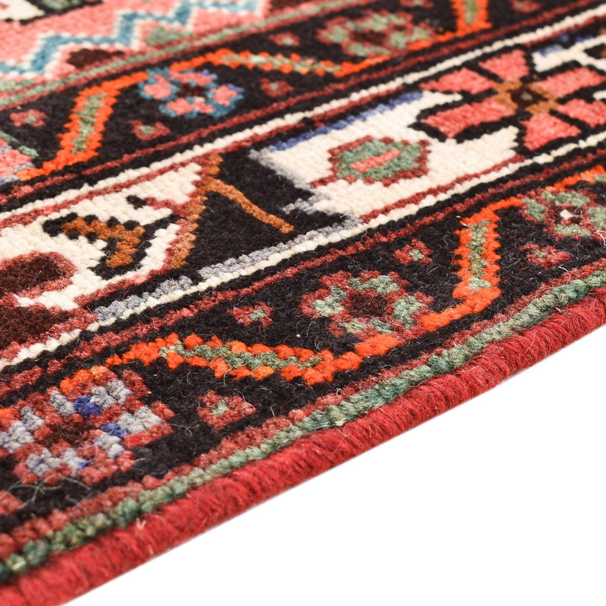 Persisk tæppe - Nomadisk - 197 x 112 cm - lysrød