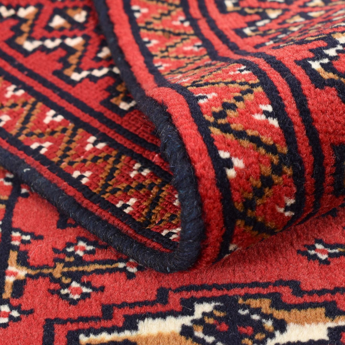 Løber Turkaman-tæppe - 183 x 61 cm - rød